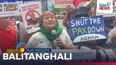 Iba't ibang militanteng grupo, nagkilos-protesta bilang pagtutol sa pagbisita sa Pilipinas ni US State Sec. Marco Rubio | Balitanghali