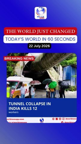 Tunnel collapse in India kills 12 workers