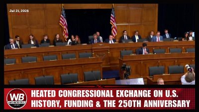 LAWMAKER GRILLS SMITHSONIAN DIRECTOR OVER AMERICA'S HISTORY & PATRIOTISM