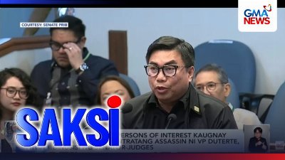 Impormasyon sa persons of interest kaugnay ng umano'y kinontratang assassin ni VP Duterte, binusisi ng senator-judges | Saksi
