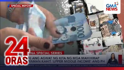 Pagiging ‘upper middle income’ country ng PH na ibinida ng Pangulo, ‘di pa ramdam ng lahat | 24 Oras