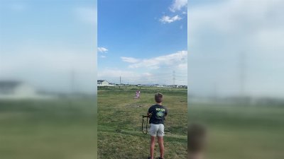 Powerful Kite Drags Kid Across Field