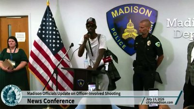 Wisconsin anti-cop protesters hijack press conference and flash sign threatening to kill police chief
