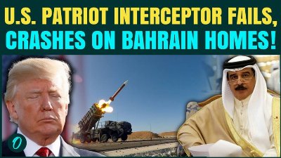 Trump’s Patriot Interceptor CRASHES on Bahrain Neighborhood As Iran’s Missiles Overwhelm U.S Defence