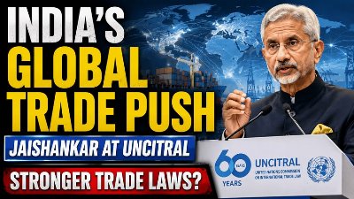 Jaishankar's BIG Global Trade Message | India Pushes Stronger Trade Laws at UNCITRAL 2026