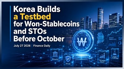 Korea Builds a Testbed for Won-Stablecoins and STOs Before October | July 27 2026
