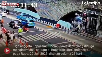 Tiga Polisi Pengintimidasi Satpam di Bundaran HI Ditahan