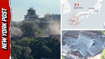 Powerful 7.1 Earthquake Rocks Japan as Buildings Topple and Walls Collapse