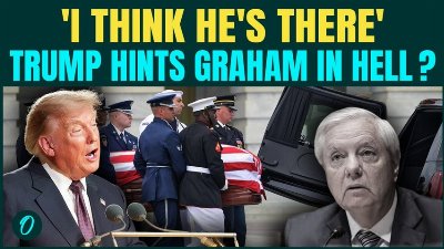 Trump HINTS Lindsey Graham Could Be In HELL? Then Quickly Says ‘I Think He’s THERE’ | Awkward Moment