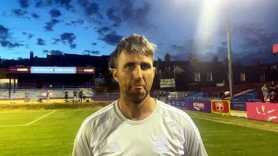 Farnham Town manager Paul Johnson post-Yeovil Town