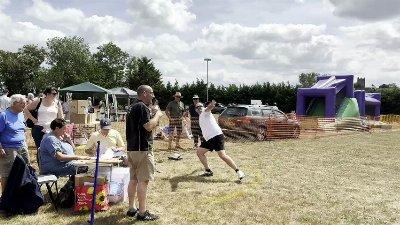 Welly wanging at Morchard Bishop Fun Day, video Alan Quick IMG_7146