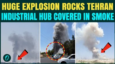 Iran Under ATTACK? Huge Blast Hits Shamsabad Industrial Hub, Thick Smoke Seen South Of Tehran