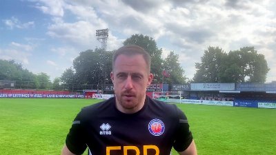 Aldershot Town manager Scott Davies post-Farnborough