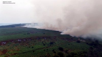 Drone footage reveals true extent of Blaenavon Wildfire