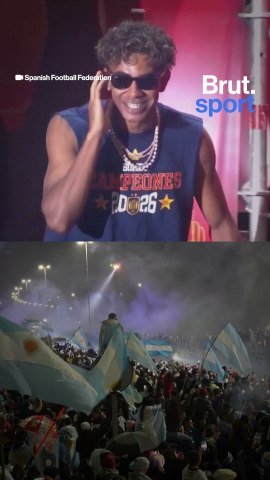 Both FIFA WC champions Spain and runners-up Argentina received a huge welcome at home!