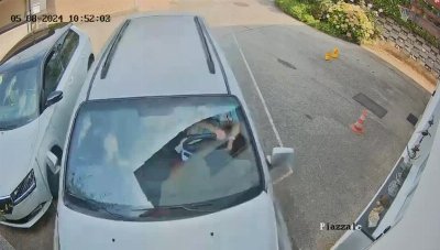 Drives Presses Wrong Pedal and Crashes Into Building