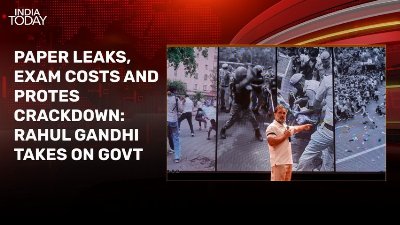Video: Rahul Gandhi rakes up paper leaks, exam costs, protest crackdown in briefing