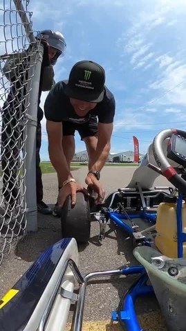 Go-Kart Crashes Exiting Gate