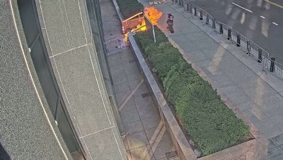 Former soldier’s attack on federal building in New York City shown in newly-released surveillance footage