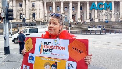 ‘We are unrecognised, underfunded and underpaid': Victorian autistic school educator joins strike