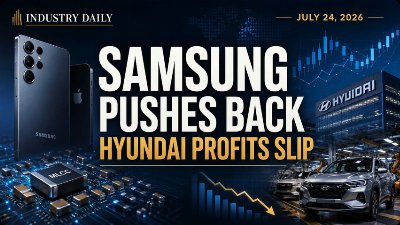 Samsung's Apple Defiance, MLCC Wins, and Hyundai's Profit Slide | July 24 2026