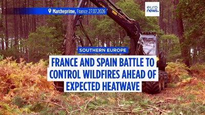 France and Spain battle to control wildfires ahead of expected heatwave
