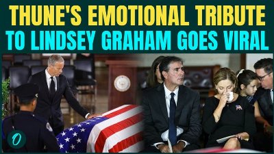 Thune BREAKS DOWN Over Lindsey Graham "I Feel His Absence Every Day" at Emotional Capitol Ceremony