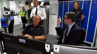 Burnham visits Dover small boats command hub